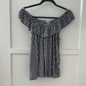 Eberjey Blue and White Patterned Top